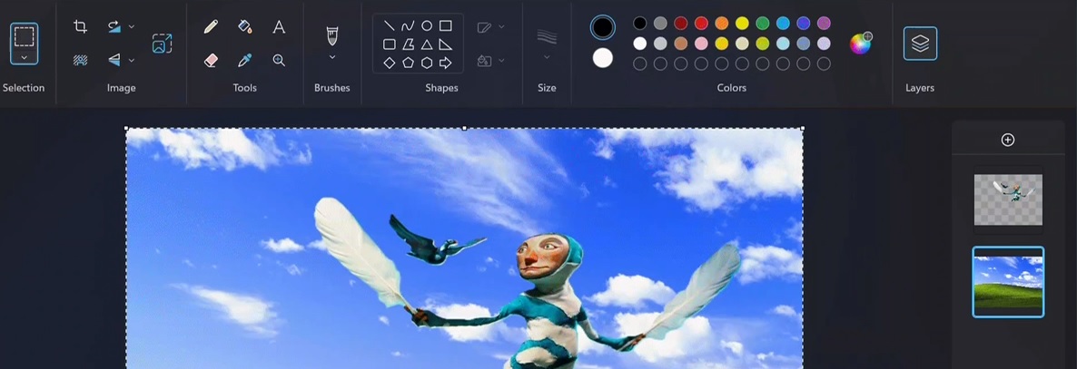 Paint від Microsoft тепер з функціями шарів