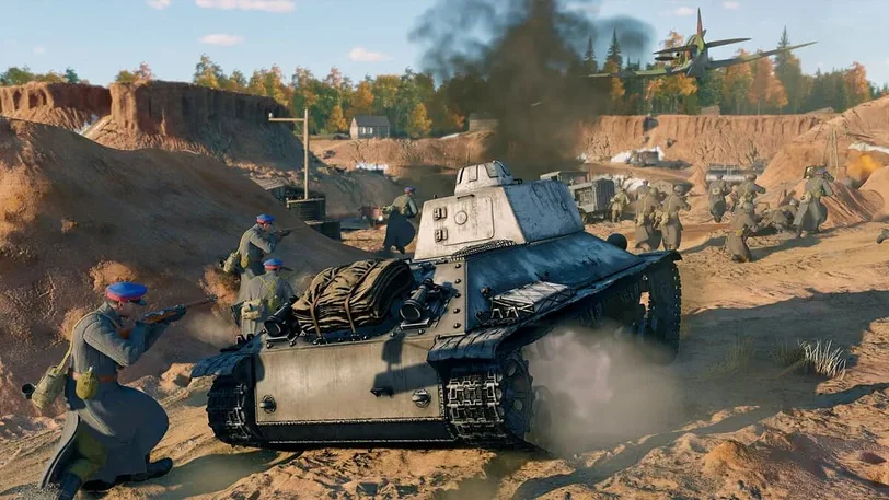 In the military online action game Enlisted, the "Battle of Tunisia" is now available for everyone