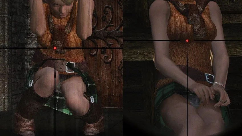 Sexy content: panties for the main character of Resident Evil 4