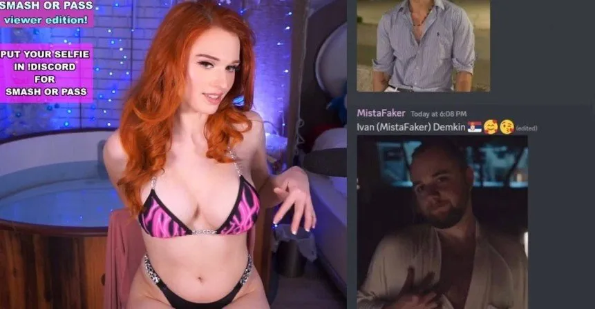 🔥Amouranth just went live on Twitch, playing SmashOrPass!