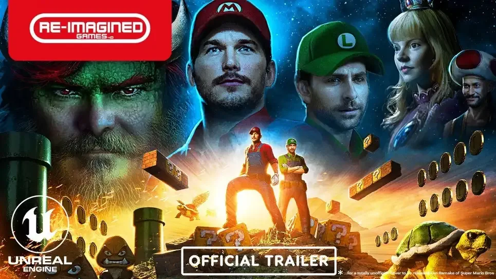 Переделанная версия Super Mario Bros. с реалистичным Крисом Праттом