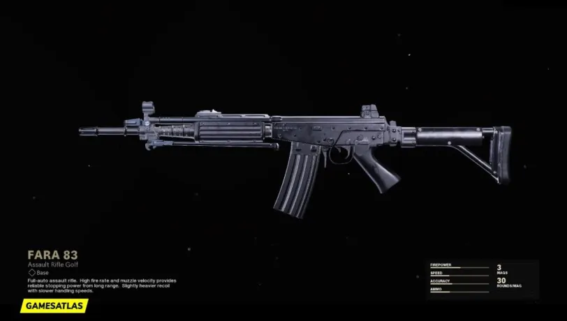 Warzone Loadout for FARA 83.