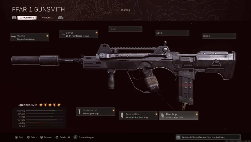 Warzone Loadout for FFAR-1.