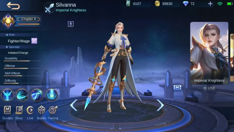 Hero Silvanna in Mobile Legends: Description and abilities.