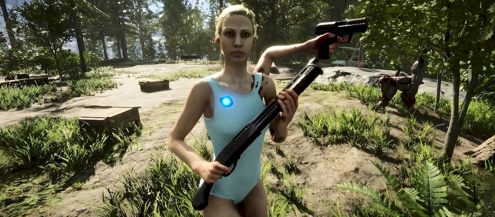 Virginia (three-legged girl) in Sons Of The Forest: how to tame, how to interact in the game