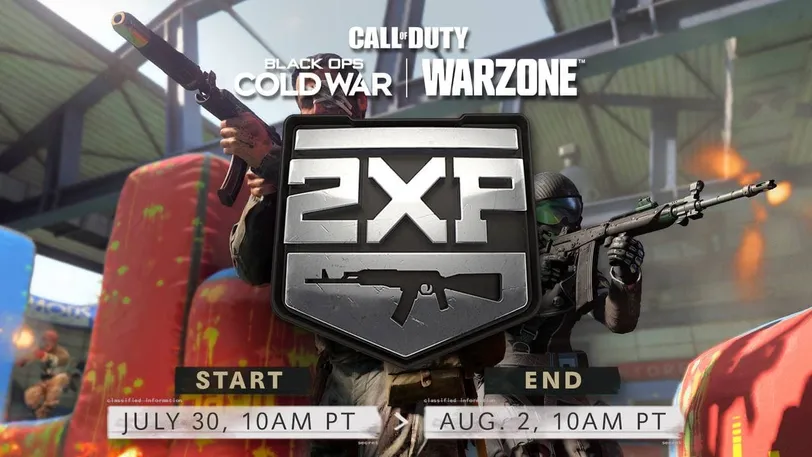 Double Weapon XP Enabled in Warzone and Cold War from July 30 to August 2, 2021.