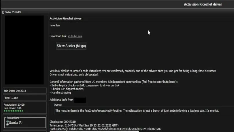Ricochet Hacked.