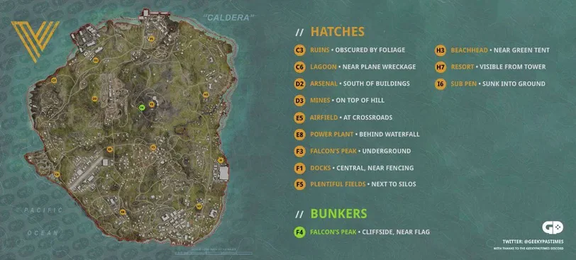 Секреты Кальдеры на карте Call of Duty Warzone Pacific