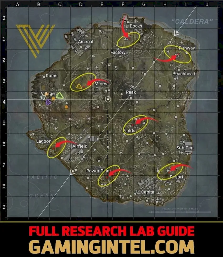 Underground laboratory map in Warzone