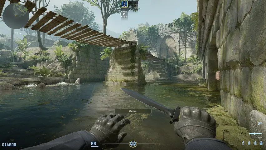Water on Ancient map reduces FPS in CS2 for all players on the map
