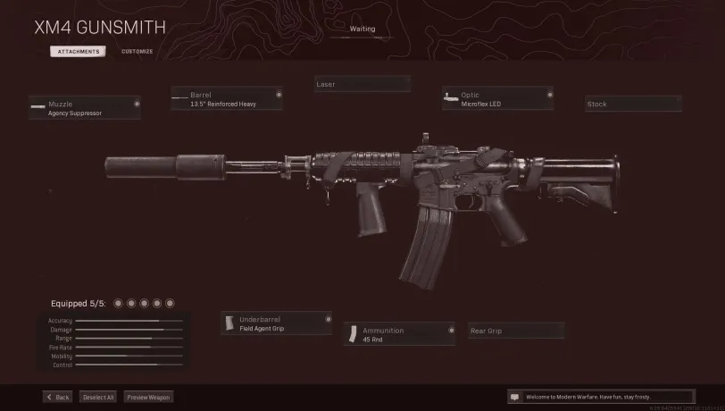 XM4 Warzone Loadout.