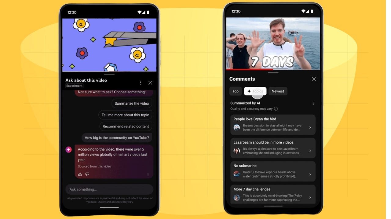 YouTube расширяет горизонты AI: ключевые новшества